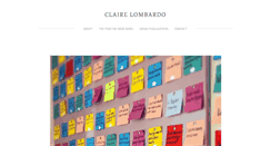 Desktop Screenshot of clairelombardo.com