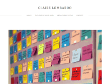 Tablet Screenshot of clairelombardo.com